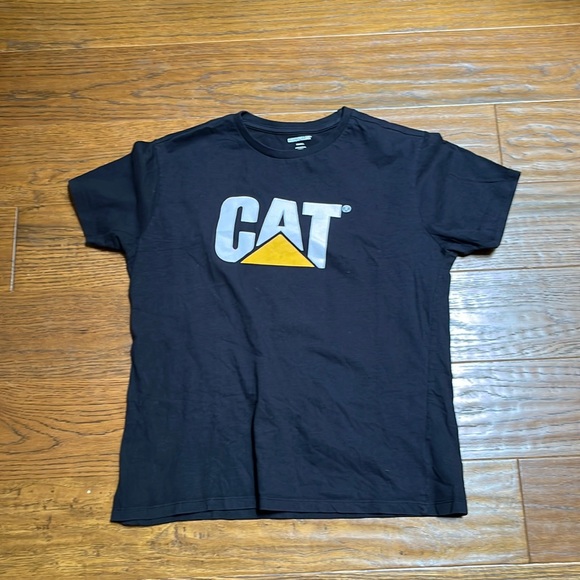 Caterpillar logo unisex‎ black tshirt size small - Picture 1 of 4